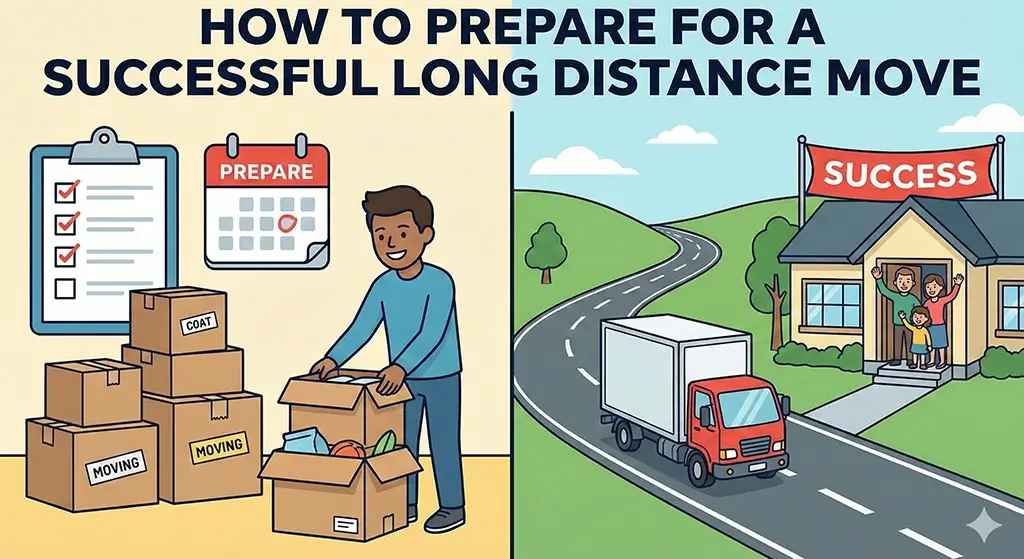 how to prepare for a successful long-distance move